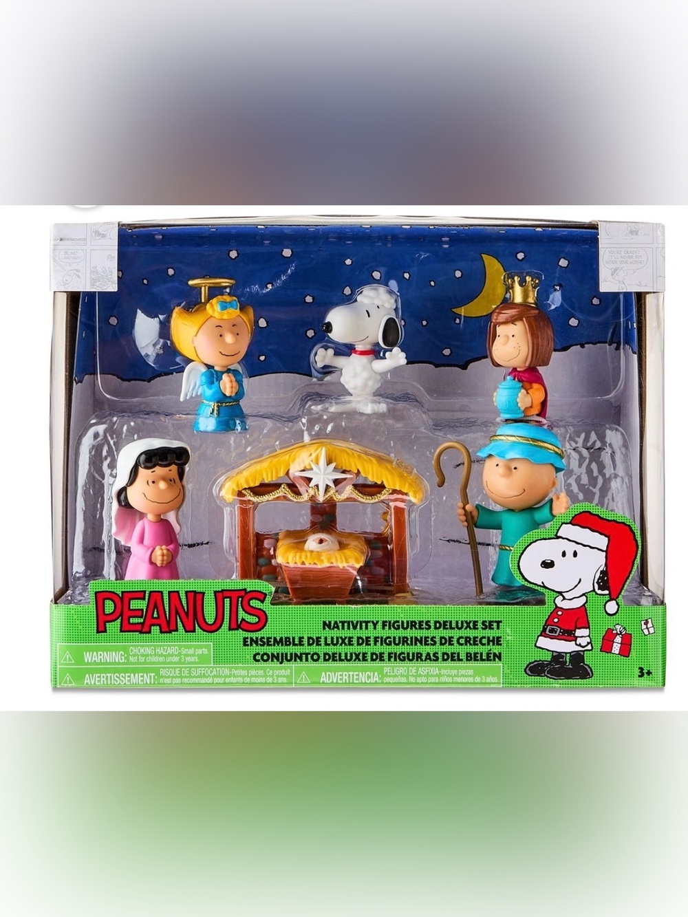 Peanuts Nativity Figures Deluxe Set Original Box Charlie Brown Christmas NEW